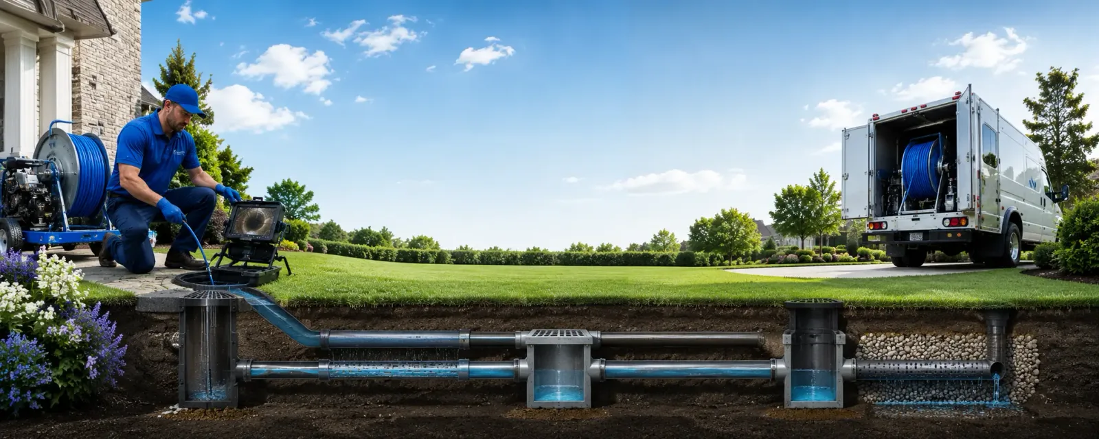 Outdoor drain cleaning information for Luzerne, MI